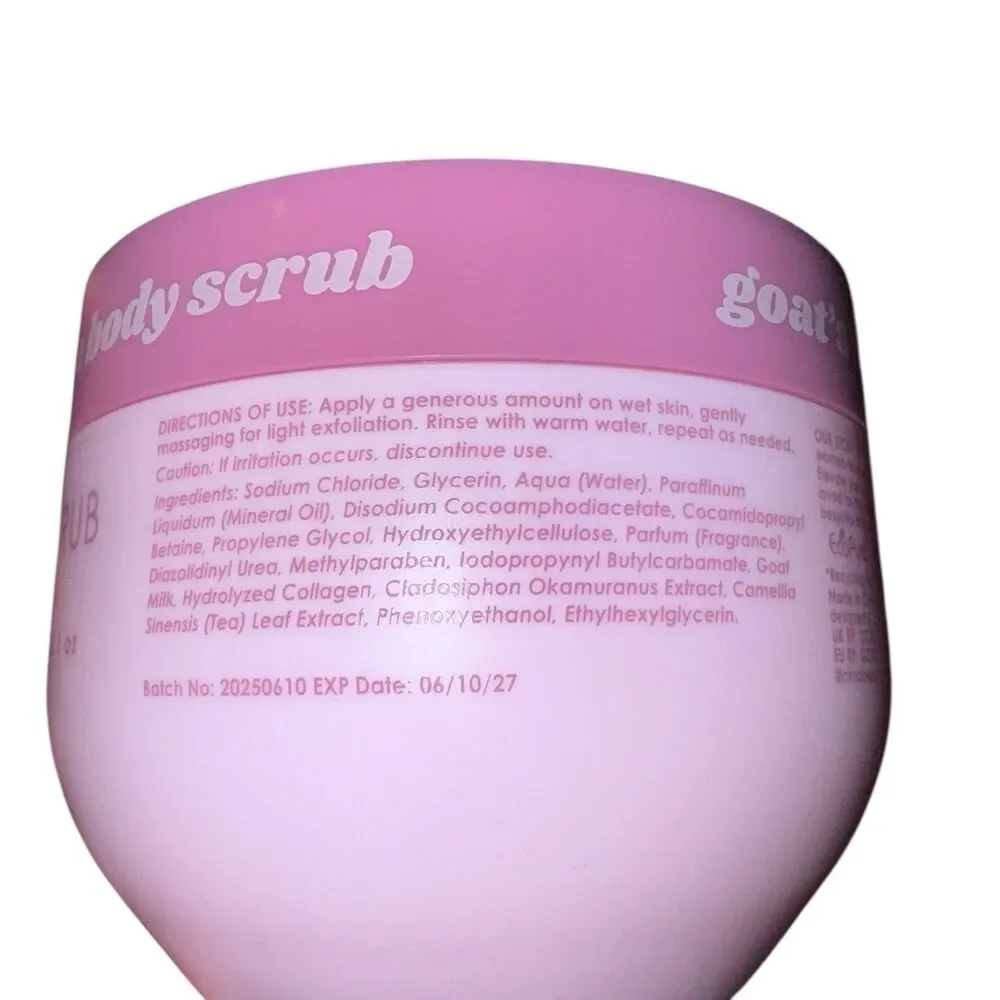 Ciroa Goats Milk & Collagen Body Scrub Brightener 21.1 Oz Brand new Sealed Jar
